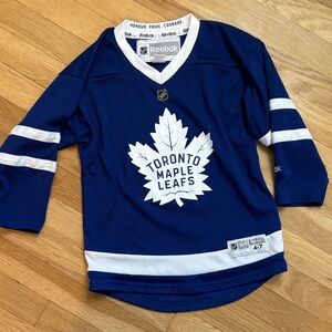 Reebok Kids Blue and White Maple Leafs Jersey